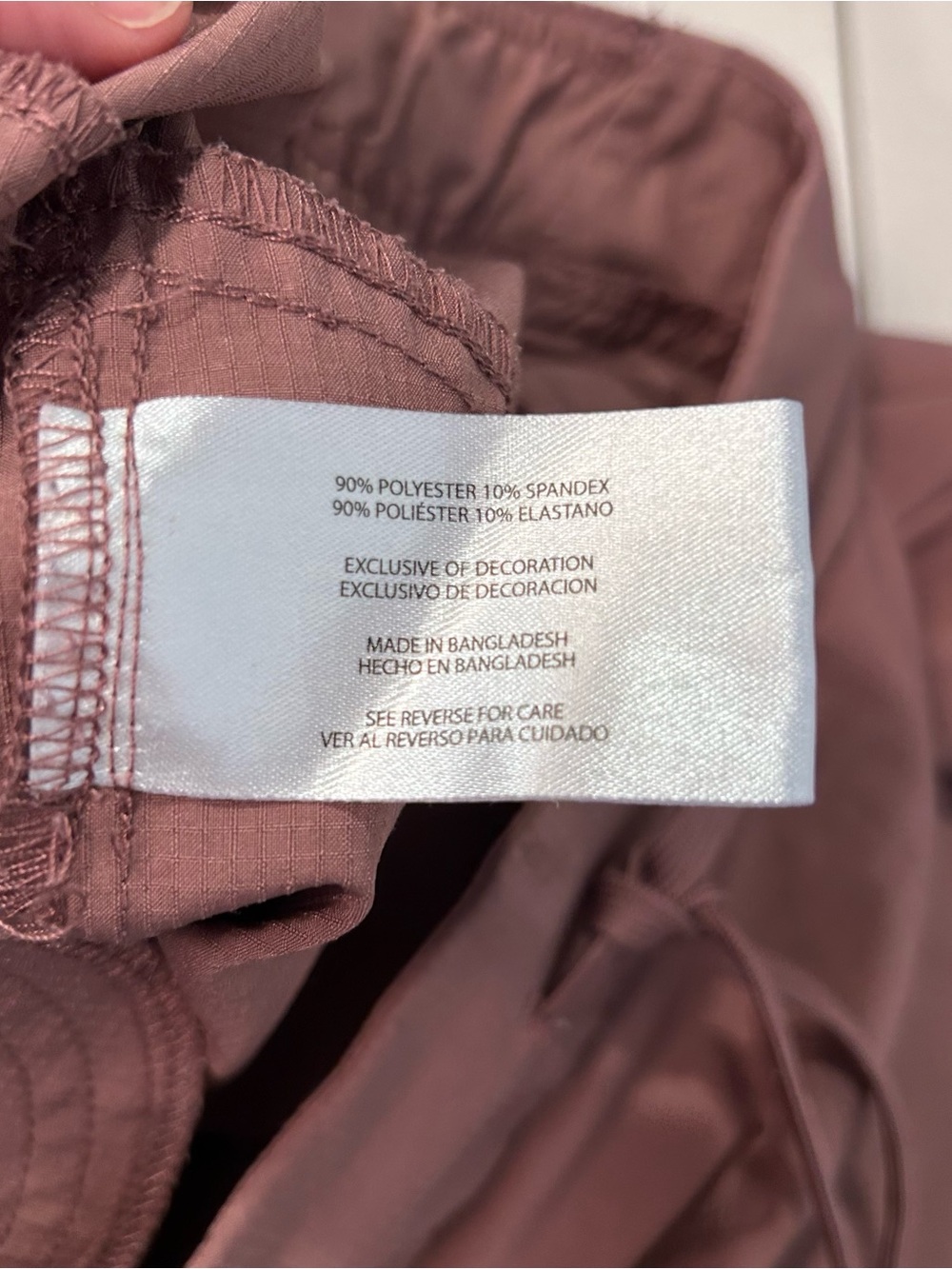 Eddie Bauer Women’s Size XL Ripstop Ankle Pants in Mauve Pull On Drawstring Crop - Picture 10 of 12